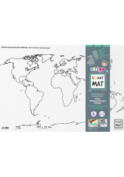 Mata transparentna Mapa Świata Kontynenty Funny Ma