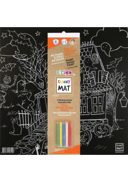 Mata czarna + kreda Halloween Funny Mat STRIGO