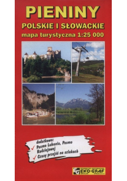 Pieniny Polskie i Słowackie mapa turystyczna 1:25 000