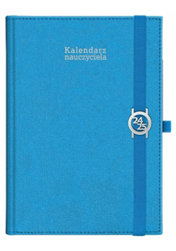 Kalendarz naucz. 2024/2025 B5 tyg Kraft niebieski