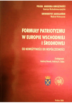 Formuły patriotyzmu w europie wschodniej i środkowej