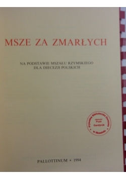 Msze za zmarłych