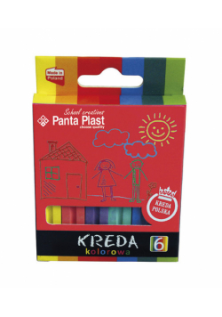 Kreda b3 kwadratowa kolorowa 6 sztuk