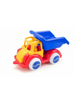 Auto wywrotka z dwoma figurkami