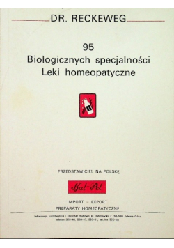 95 biologicznych specjalności leki homeopatyczne