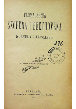 Tłómaczenia Szopena i Beethowena 1893 r.
