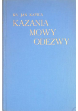 Kazania, mowy, odezwy, 1933 r.