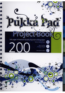 Kołozeszyt A4 Pukka Pad Wave w kratkę 200 stron niebieski