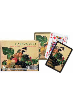 Karty do gry Piatnik 2 talie Caravaggio Kosz z Owocami