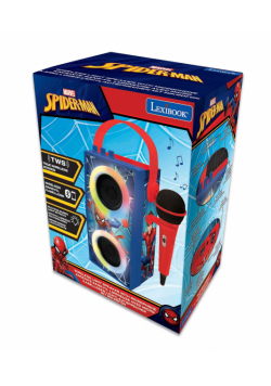 Przenośny głośnik Spider-Man Bluetooth z mikrofonem i efektami specjalnymi Lexibook BTP180SPZ