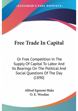 Free Trade In Capital