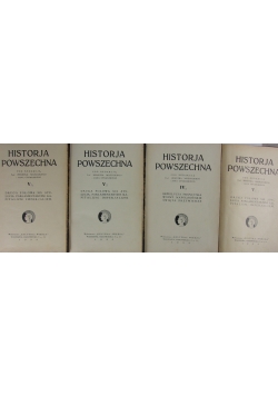 Historja powszechna Tom IV cz. 3 , Tom V cz. 3 , 4 , 6 zestaw 2 książek  1933 r.