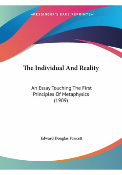 The Individual And Reality