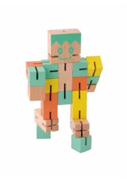 Łamigłówka Puzzle Boy 1 zielony żółty drewno