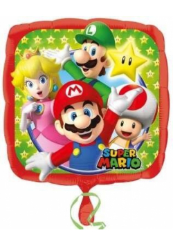 Balon foliowy Mario Bros standard 43cm