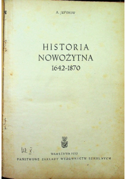 Historia nowożytna 1642 -1870