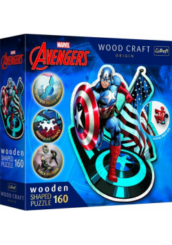 Puzzle drewniane Avengers Nieustraszony Kapitan Ameryka 160