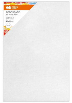 Podobrazie bawełniane 50x70cm białe HAPPY COLOR