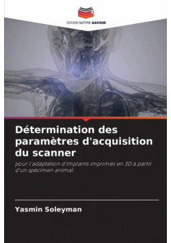 Détermination des paramètres d'acquisition du scanner