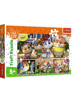 Trefl puzzle 100 Zgrana ekipa przyjaciół 44 cats