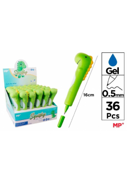Długopis żelowy Squishy Dinozaur (36szt)