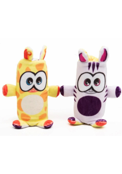 Dublusie dwustronne maskotki Żyrafa Zebra