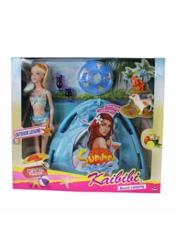 Lalka Relaks na plaży z pupilem