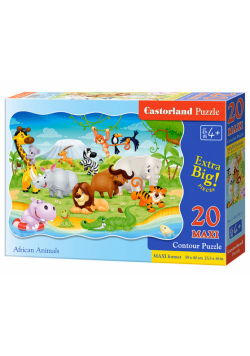 Puzzle Maxi Konturowe: African Animals 20
