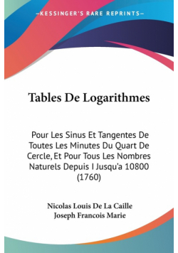 Tables De Logarithmes
