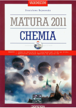 Chemia Vademecum Matura 2011 z płytą CD