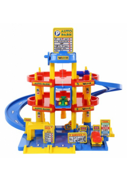 Parking 3-poziomowy z samochodami