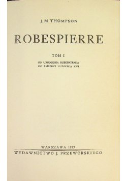 Robespierre Tom I 1937 r.