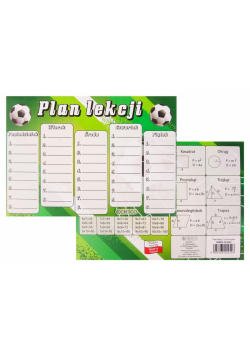 Plan lekcji A5 Piłka (25szt)