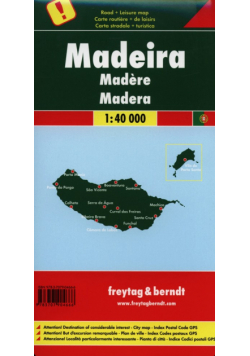 Madera mapa 1:40 000, Freytag&berndt