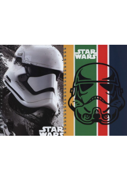 Kołobrulion A5 Star Wars w kratkę 80 kartek 5 sztuk mix