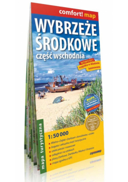 Wybrzeże Środkowe część wschodnia, laminowana mapa turystyczna 1:50 000, ExpressMap