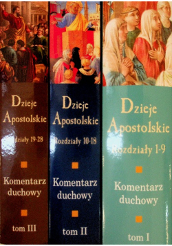 Dzieje Apostolskie Tom 1 do 3