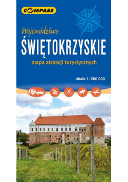 Świętokrzyskie mapa atrakcji tur. 1:200 000