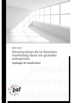 Structuration de la fonction marketing dans les grandes entreprises