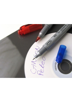 Marker do CD dwustronny zielony