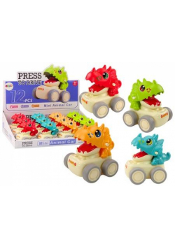 Auto dinozaur Triceratops napęd na nacisk MIX