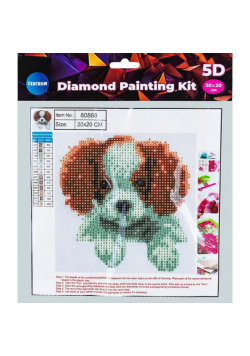 Diamentowa mozaika 5D - Puppy 20x20 80868