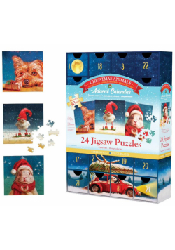 Kalendarz adwentowy puzzle Funny Christmas Animals 8924-5734