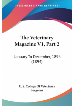 The Veterinary Magazine V1, Part 2