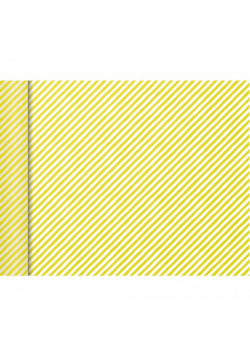 Papier pakowy mini rolki 5x0,35m Żółte paski
