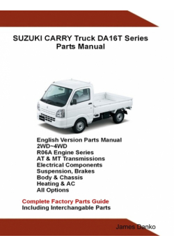 Suzuki Carry Truck DA16T Series Parts Manual
