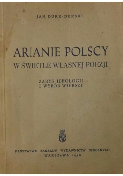 Arianie polscy w świetle własnej poezji, 1948 r.