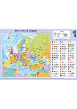 Podkładka na biurko Mapa Europy polityczna