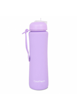 Bidon silikonowy 600ml Collpack Pump pudrowy fioletowy