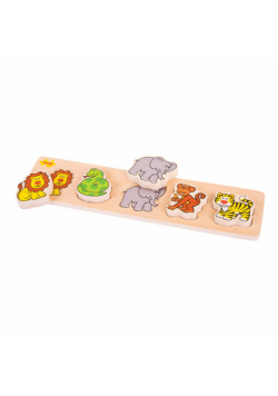 Puzzle z uchwytami dżungla